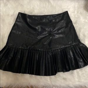 Zara Basic leather skirt
